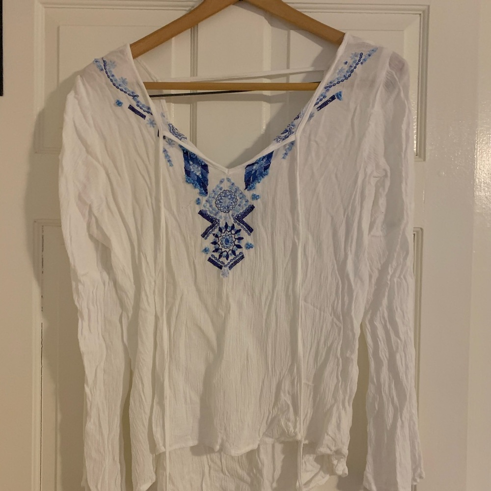 Beaded Flowy Top